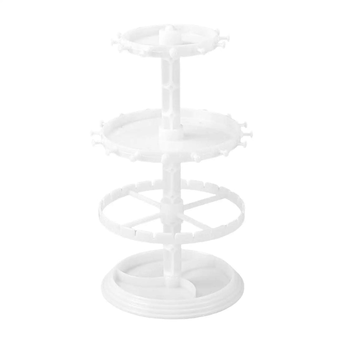 Rotating Earring Organizer Carousel 2 Layer Durable Jewelry Display stand rack for Glasses Countertop Lipstick Bracelet Watch