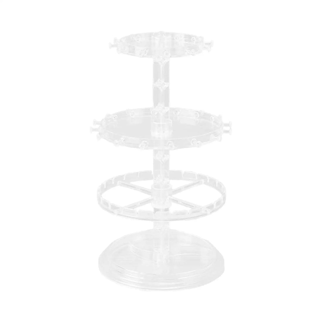 Rotating Earring Organizer Carousel 2 Layer Durable Jewelry Display stand rack for Glasses Countertop Lipstick Bracelet Watch