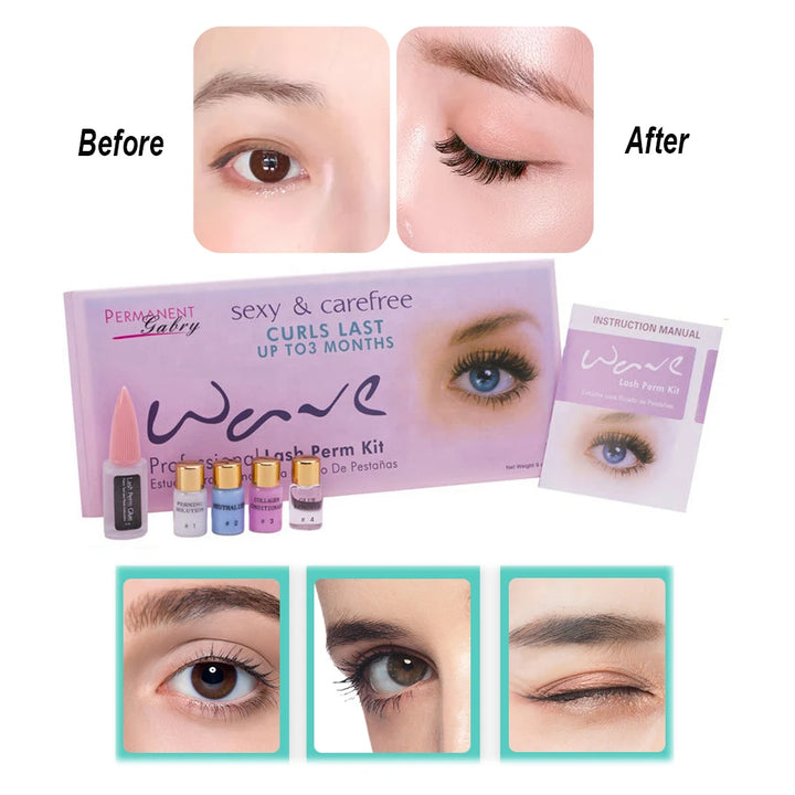 Super Curling Wave Lotion False Eyelashes Curls Perming Eye Lashes Permanent Lash Lift Perm Kit Makeup Tools Last Up T0 3 Months