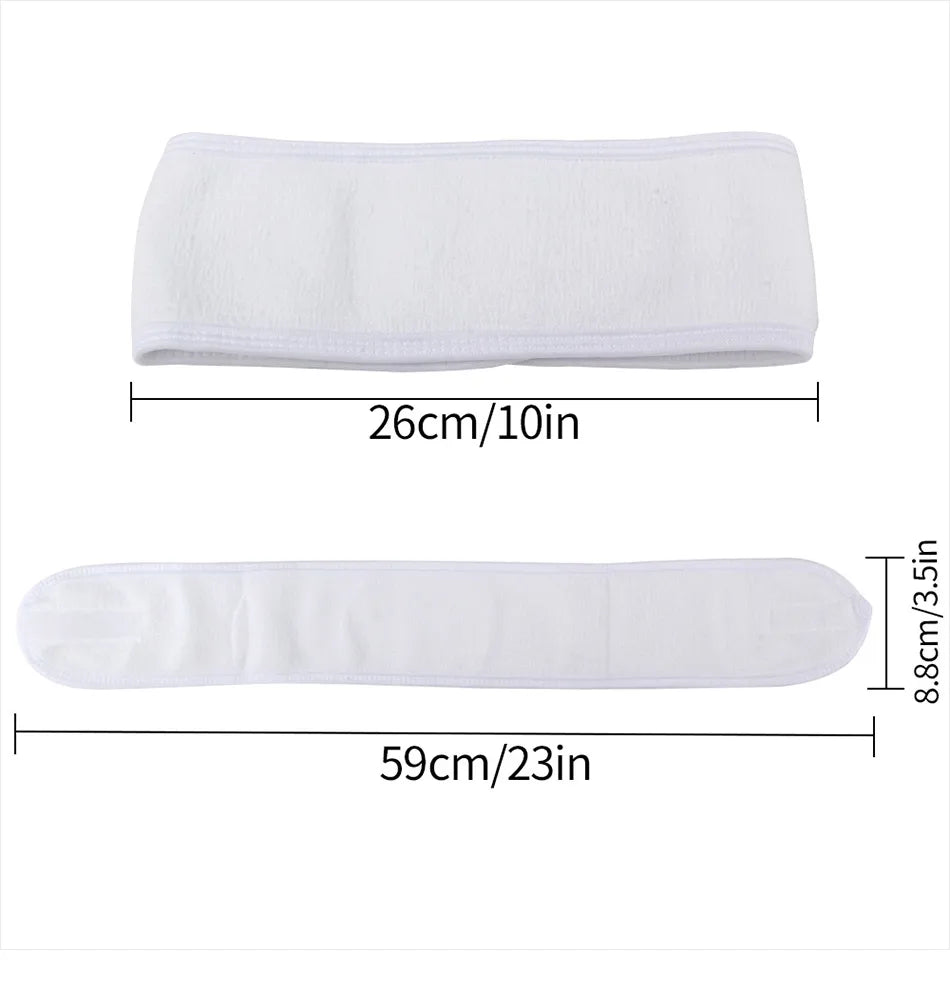 1Pcs Facial Headband Terry Cloth Hair Bands Adjustable Face Wash Headband for Face Washing,Shower, Yoga ,Makeup Wrap Accessories