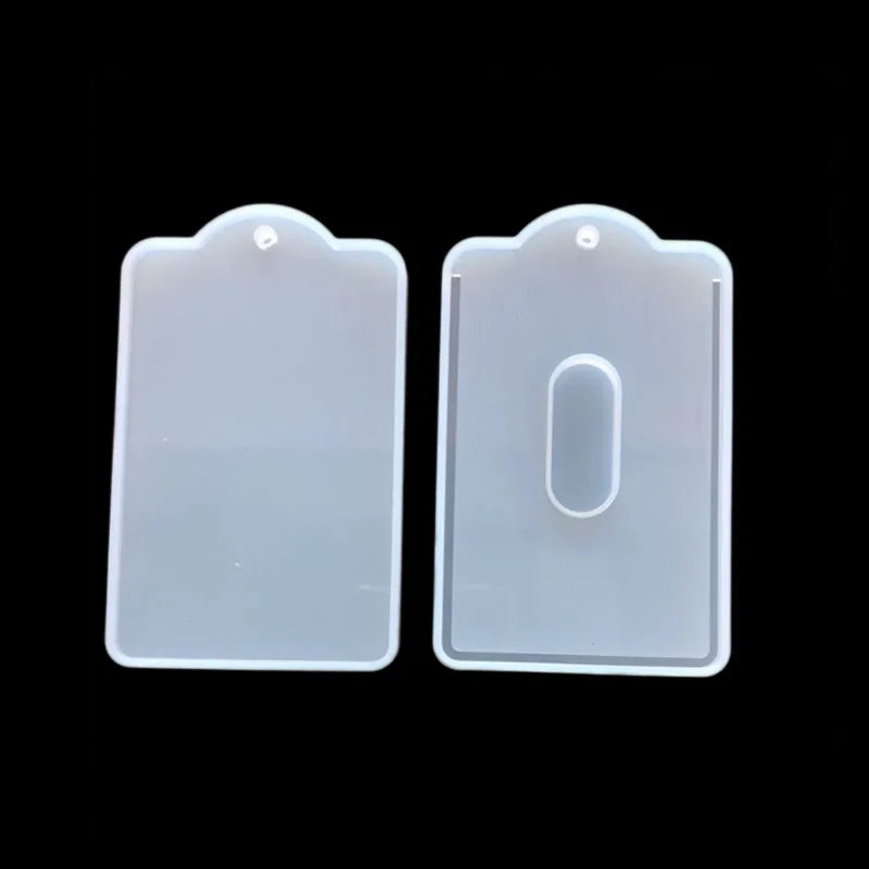Silicone Mold bus card cover high mirror molds For DIY Jewelry Epoxy Resin Mould Making Handmade Tools