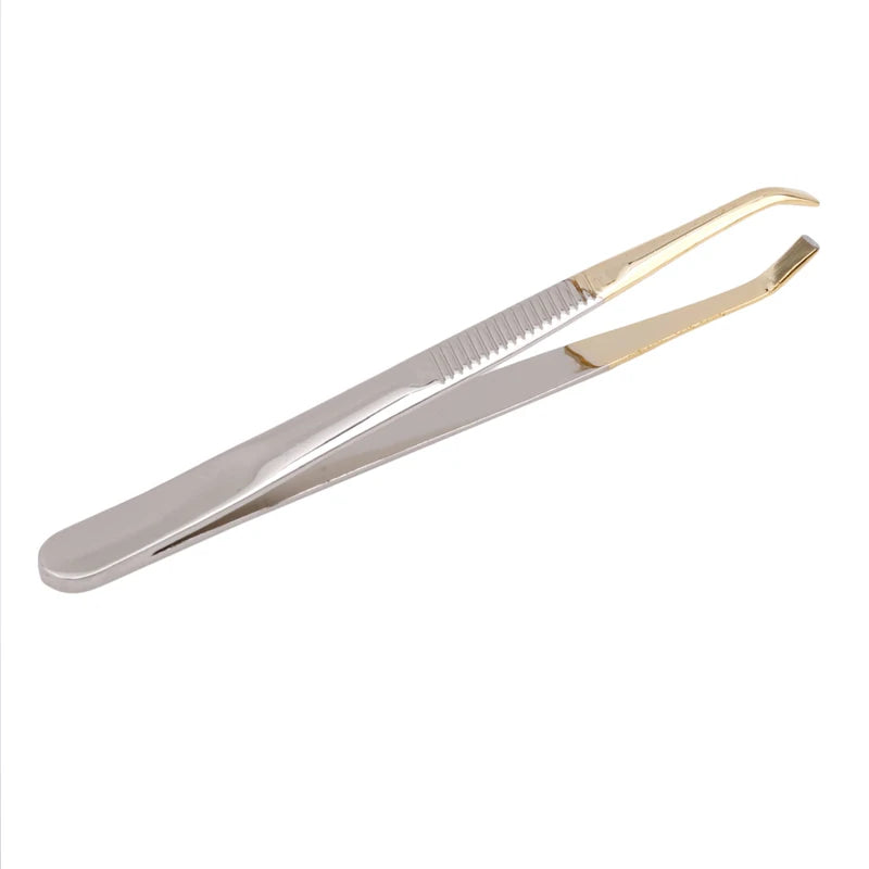 1PC Eyebrow Tweezer Stainless Steel Slant Tip Eyes Tweezer Clip for Face Hair Removal Make Up Tools Pince A Epiler