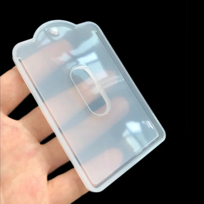 Silicone Mold bus card cover high mirror molds For DIY Jewelry Epoxy Resin Mould Making Handmade Tools