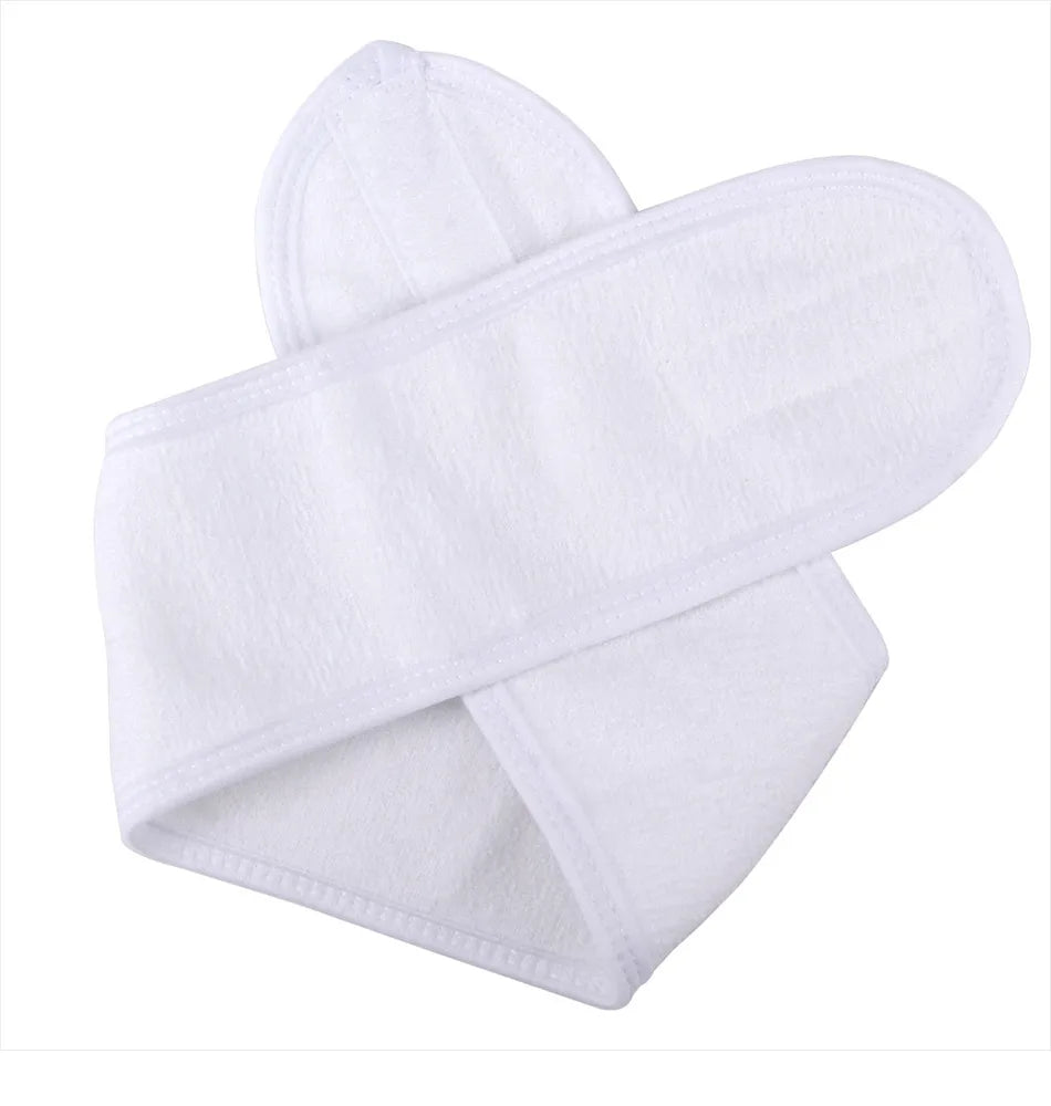 1Pcs Facial Headband Terry Cloth Hair Bands Adjustable Face Wash Headband for Face Washing,Shower, Yoga ,Makeup Wrap Accessories