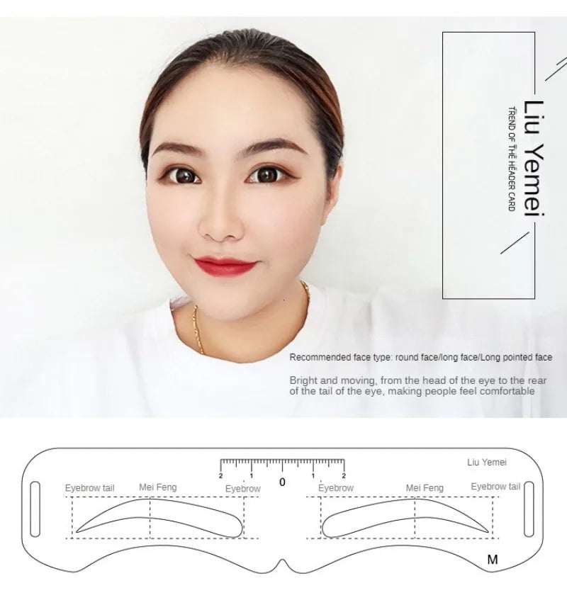 6 Style Fixable Eyebrow Stencil Grooming Shaper Template Reusable Stickers Make Up Tools For Eye Brow Stamp Cosmetic