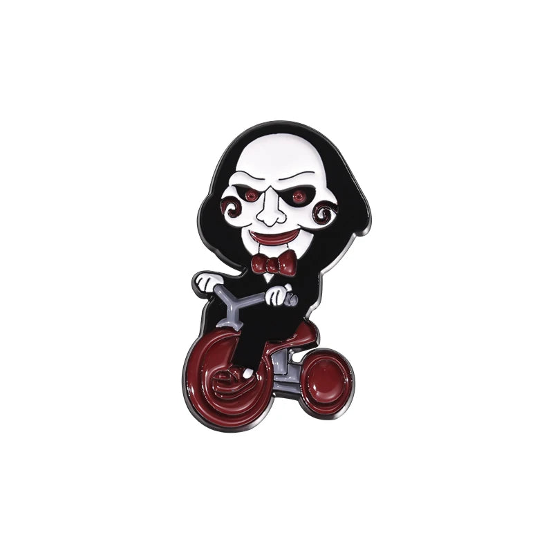 Punk Films Monsters Theme Enamel Pins Custom Horror Movies Girls Monster Badges Lapel Backpack Brooches Jewelry Accessories