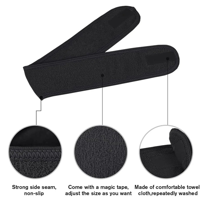 1Pcs Facial Headband Terry Cloth Hair Bands Adjustable Face Wash Headband for Face Washing,Shower, Yoga ,Makeup Wrap Accessories