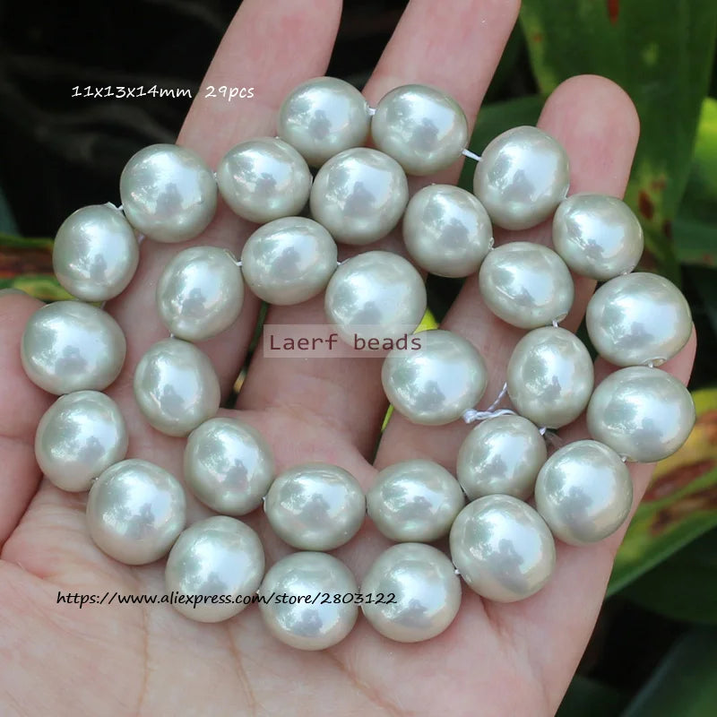 Shell Pearl Oval Water Drop 15inch, Many shapes ,For DIY Jewelry Making ! Necklace ,Bracel
