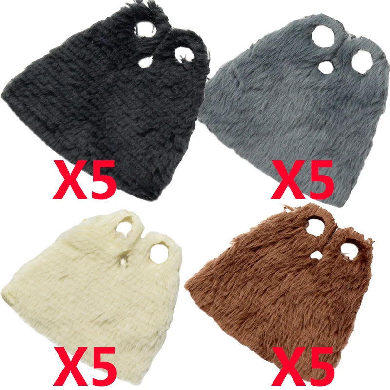 Medieval Military MOC Castle Knight Accessory Building Blocks Warhorse Cape Plush Coat Vest Shield Flag Kit Mini Toy Bricks Gift