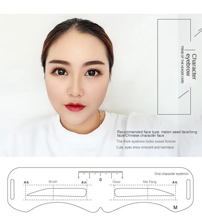6 Style Fixable Eyebrow Stencil Grooming Shaper Template Reusable Stickers Make Up Tools For Eye Brow Stamp Cosmetic
