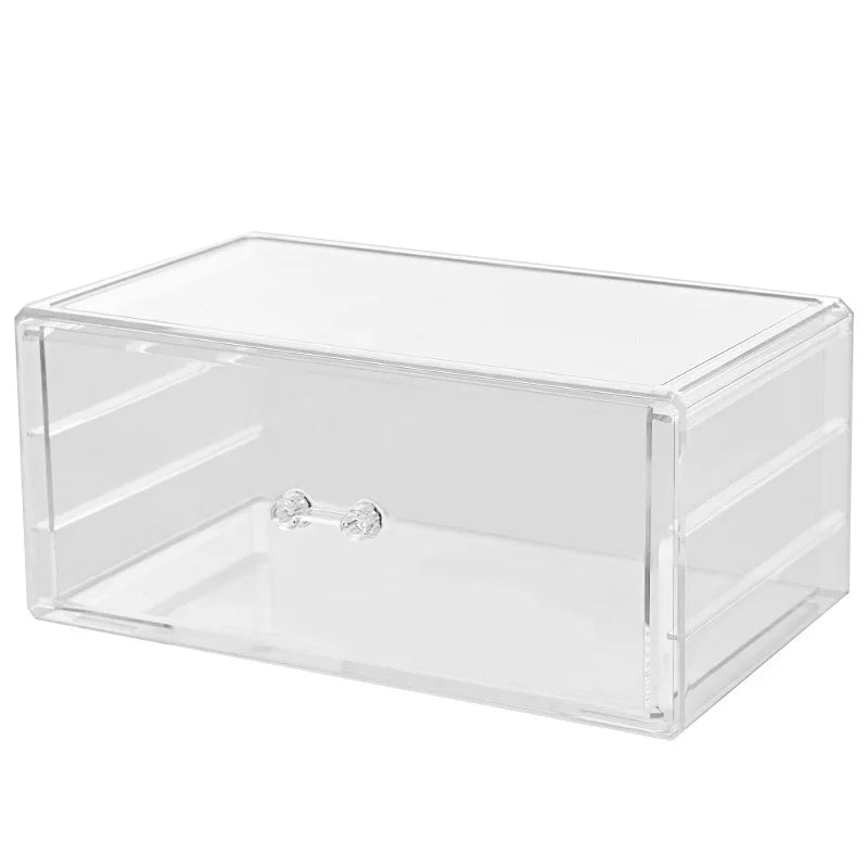 Desktop Drawer Makeup Storage Rack, Acrylic Cosmetics Storage Box, Lipstick Storage Box,  Transparent Jewelry Storage Box
