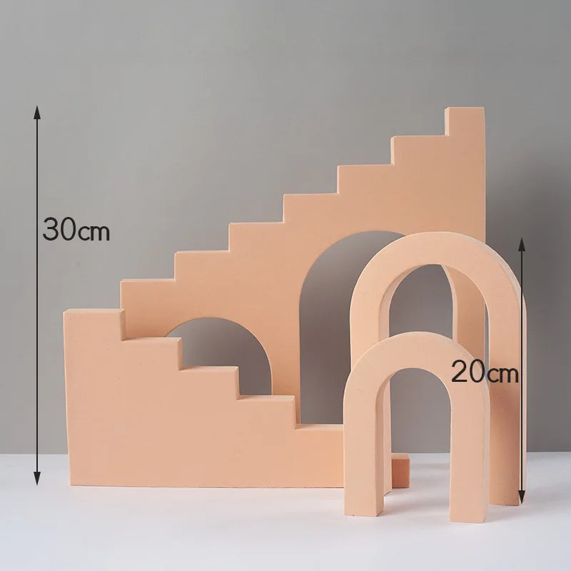 Ins Photography Accessories Geometric Cube Kits Background  Art Photo Props for Lipstick Jewelry Toy Skincare Beauty products