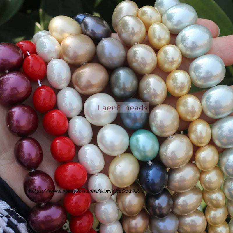 Shell Pearl Oval Water Drop 15inch, Many shapes ,For DIY Jewelry Making ! Necklace ,Bracel