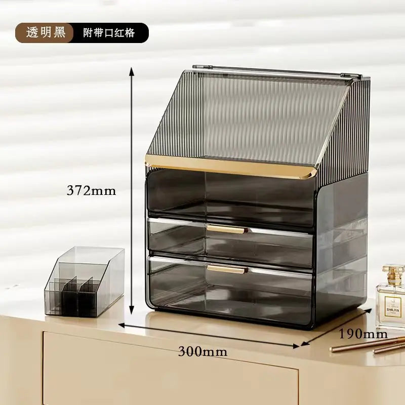 Desktop Makeup Container Drawer Large Box Cosmetic Large Capacity Storage Nail Jewelry Container Sundries Lipstick Organizer