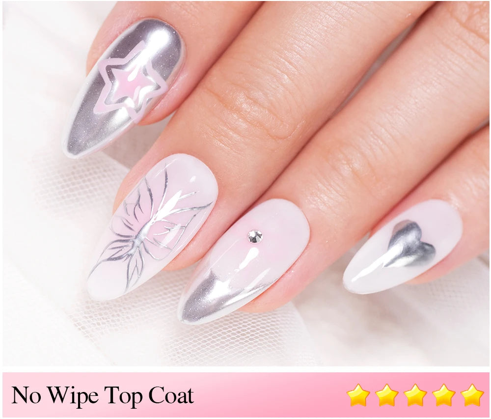 AWStorG 15ml One Step Gel Polish 9 In 1 Diamond Top Coat  Reinforce Long Lasting UV Soak Off Gel Varnish High Light Nail Art