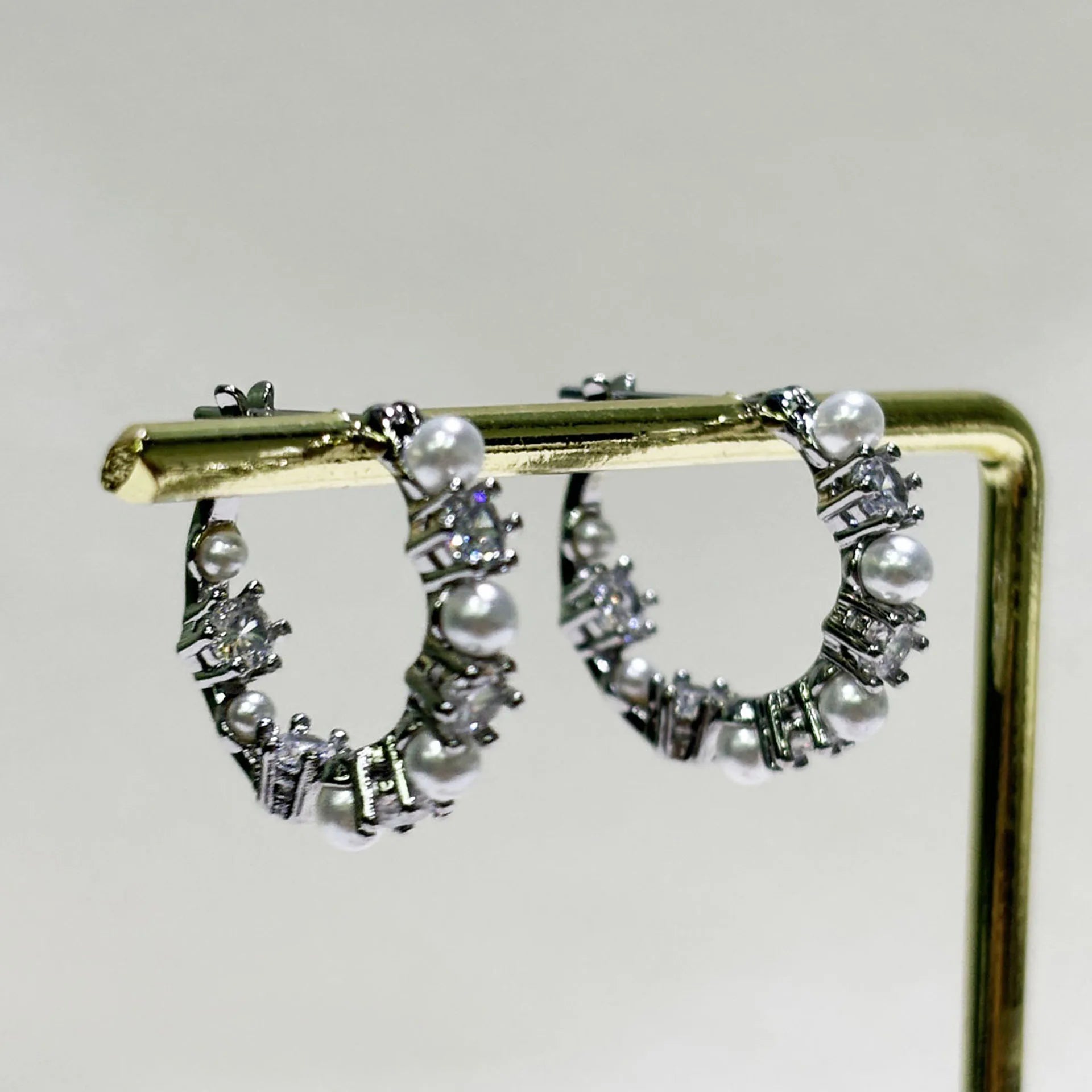 2025 Original Sparkling Crystal with Pearl Fine Jewelry Set Fashion Chain Necklace Earrings Bracelet Ring for Women Wedding Gift