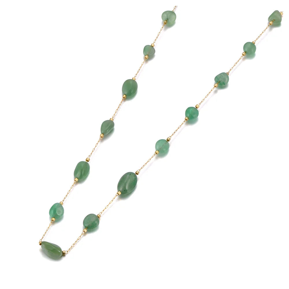 Lokaer Luxury Bling Colorful Cubic Zirconia Chain Necklace for Women CZ Waterproof Stainless Steel Exquisite Jewelry N25087