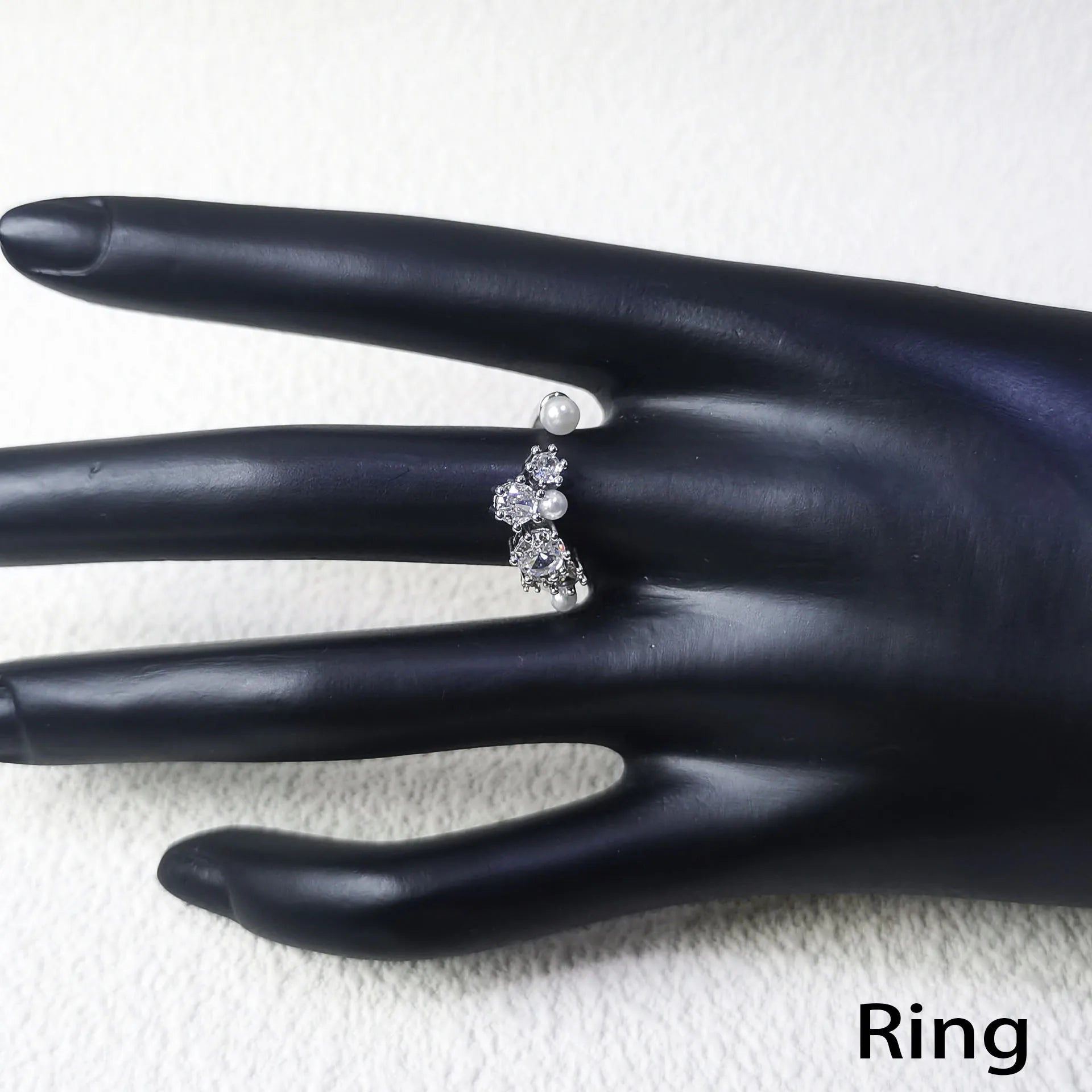 2025 Original Sparkling Crystal with Pearl Fine Jewelry Set Fashion Chain Necklace Earrings Bracelet Ring for Women Wedding Gift