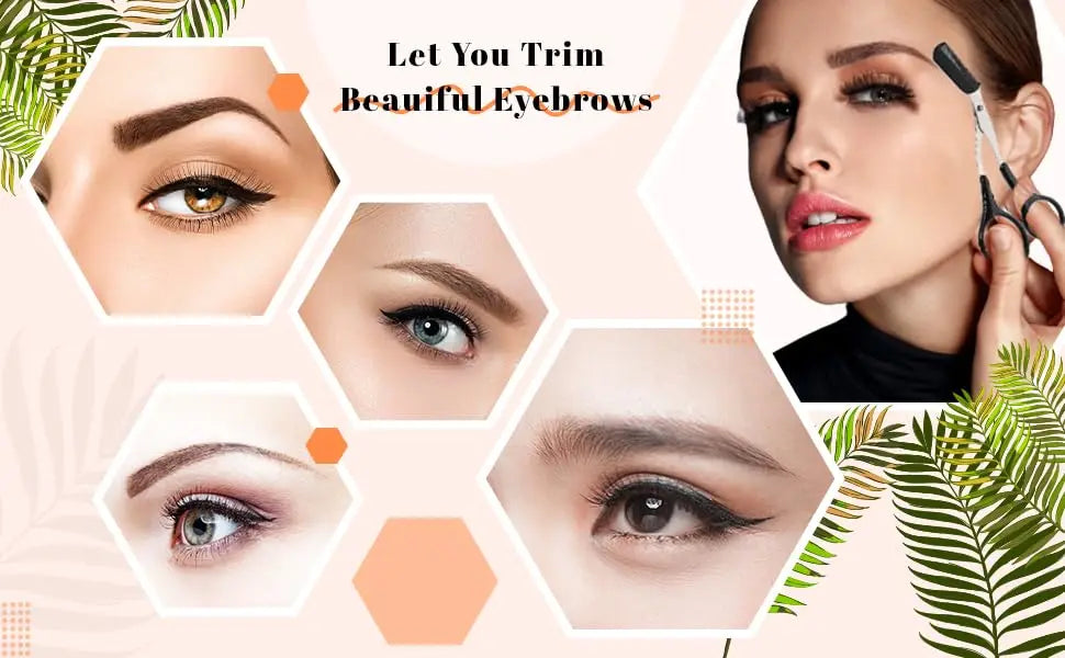 Eyebrow Trimmer Scissor Beauty Products for Women Eyebrow Scissors with Comb Eyebrow Shaver Makeup Tools Beauty Scissors