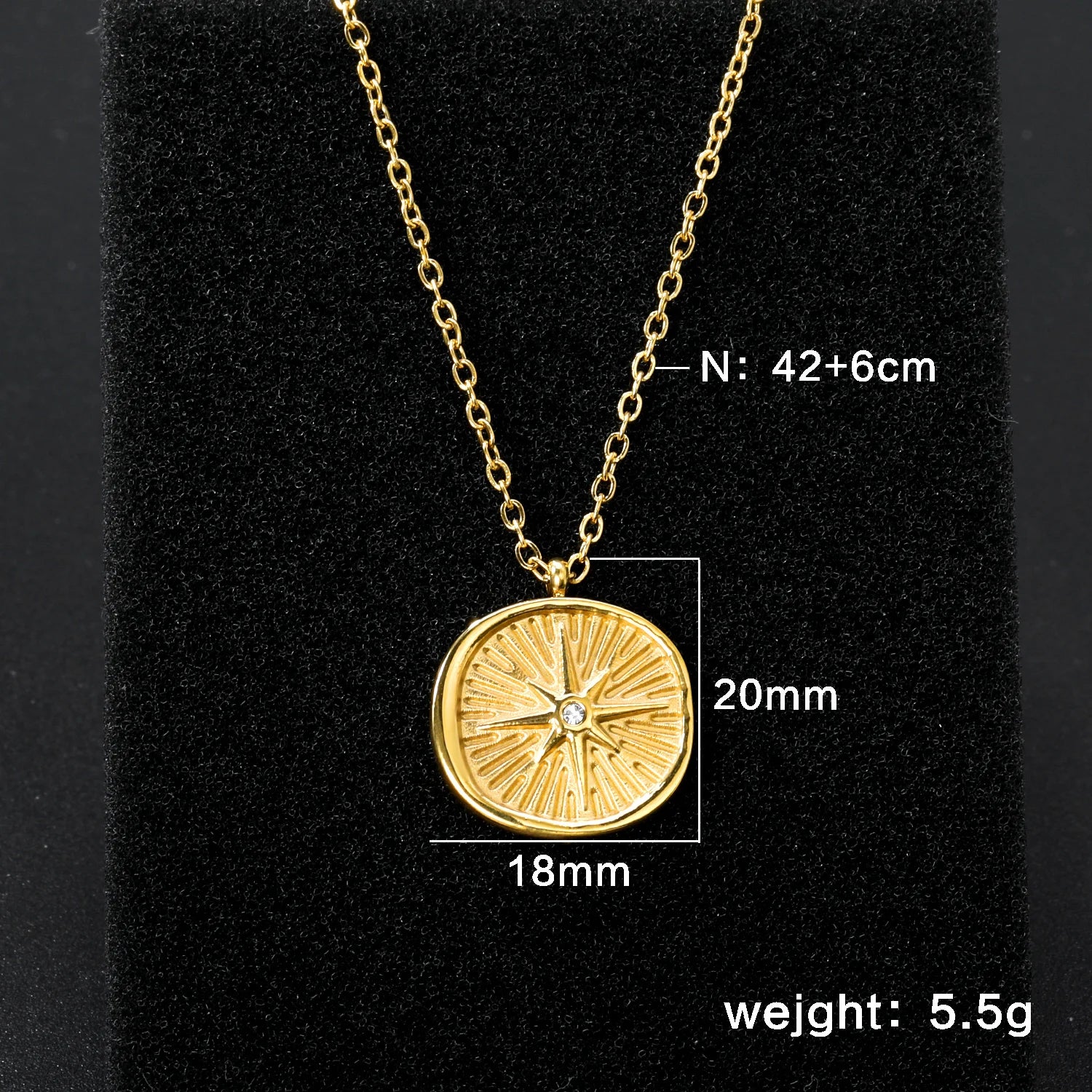 LUXUSTEEL Colorful Water Droplet Women Pendant Necklace Stainless Steel Round Cubic Zirconia Female Chain Necklace Jewelry Gift