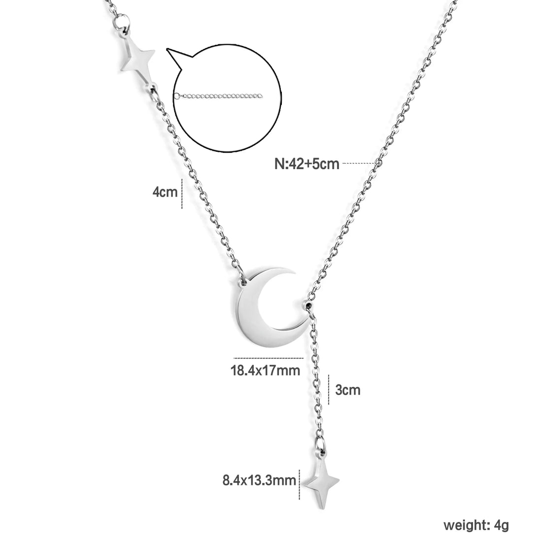 LUXUSTEEL Colorful Water Droplet Women Pendant Necklace Stainless Steel Round Cubic Zirconia Female Chain Necklace Jewelry Gift