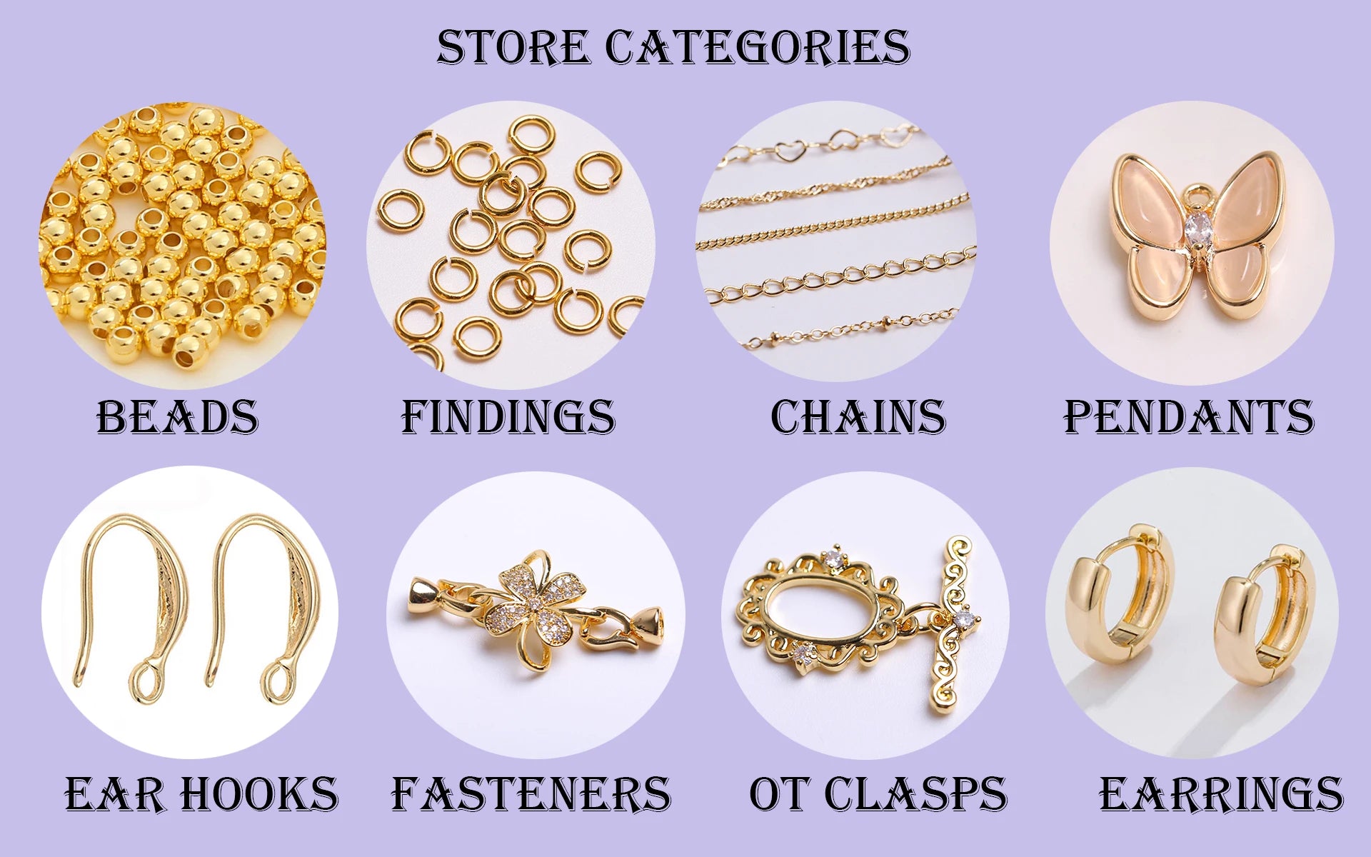 4MM 18K Gold Plated Flower Cup Pearl Pendant Mounting Connectors With Cap And Peg For DIY Jewelry Making Accessories Wholesale