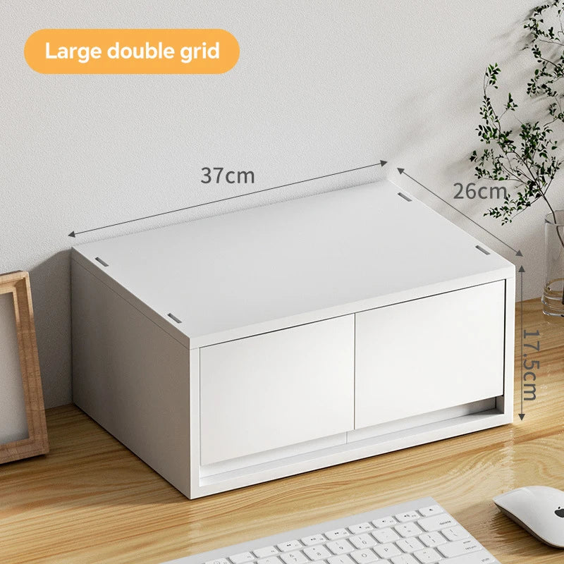 6-Tier Desk Organizer with Drawers Box Office Supplies Jewelry Cosmetics Storage Portable Divider Box Lipstick Skincare Holder