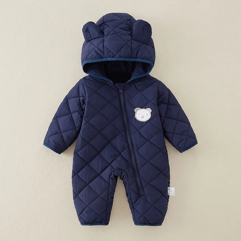 Winter Newborn Clothes Baby Girl Clothes Thickened Baby Jumpsuit Warm Baby Romper Cotton Jacket Romper Boy Overalls Toddler Coat