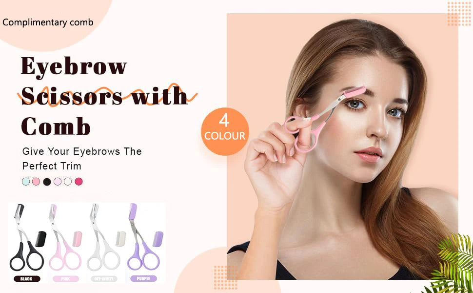 Eyebrow Trimmer Scissor Beauty Products for Women Eyebrow Scissors with Comb Eyebrow Shaver Makeup Tools Beauty Scissors