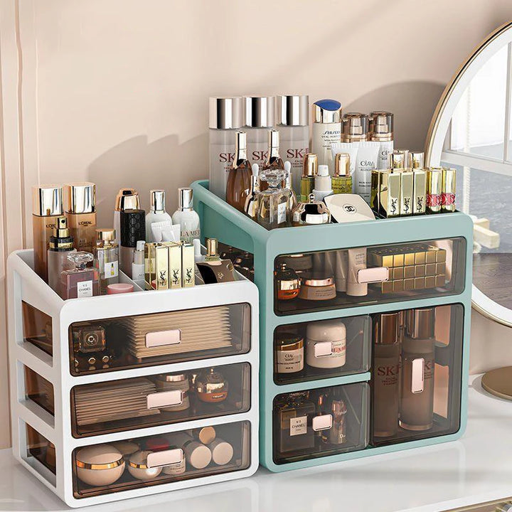 Multi-functional Makeup Organizer Drawer Type Jewelry Container Cosmetic Storage Box Makeup Case Brush Lipstick Holder Skincare