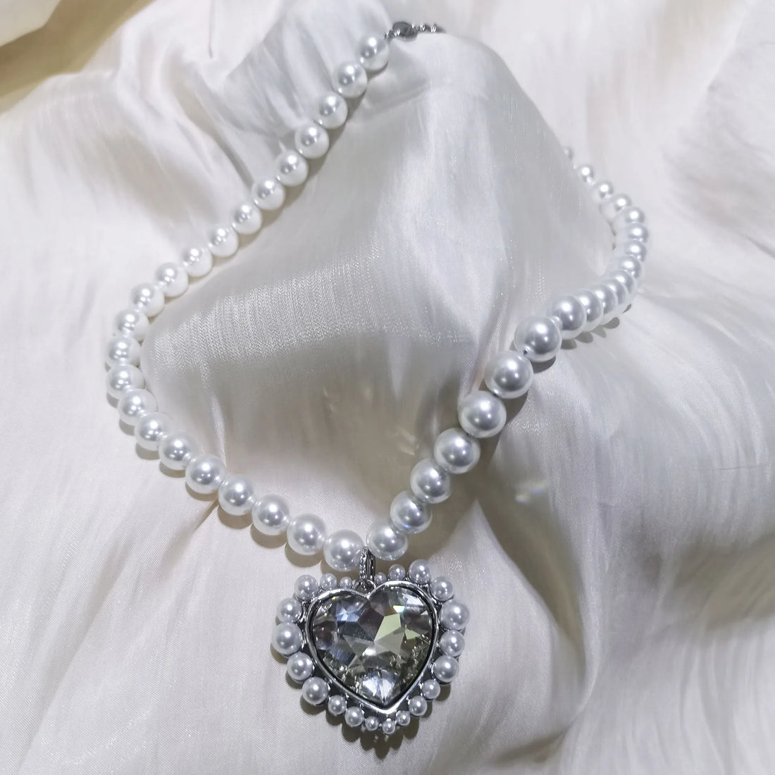 2025 Original Sparkling Crystal with Pearl Fine Jewelry Set Fashion Chain Necklace Earrings Bracelet Ring for Women Wedding Gift