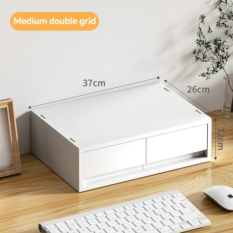 6-Tier Desk Organizer with Drawers Box Office Supplies Jewelry Cosmetics Storage Portable Divider Box Lipstick Skincare Holder