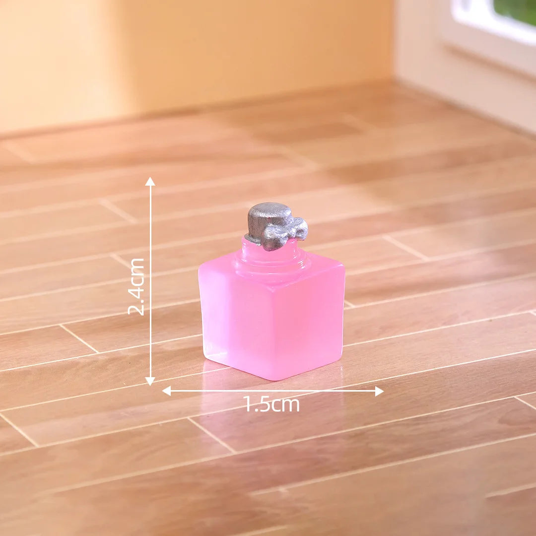 Kawaii Imitation Cosmetics Lipstick Nail Polish Flat Back Resin Cabochons DIY Jewelry Craft Dollhouse Decoration Accessories