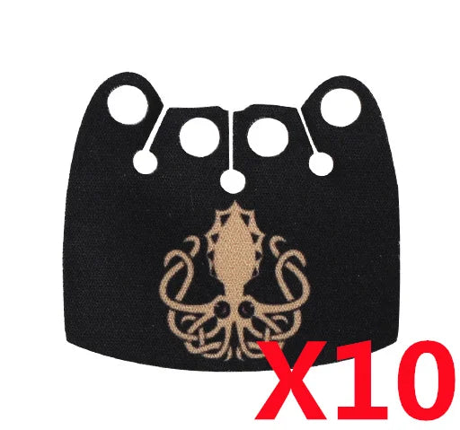 Medieval Military MOC Castle Knight Accessory Building Blocks Warhorse Cape Plush Coat Vest Shield Flag Kit Mini Toy Bricks Gift