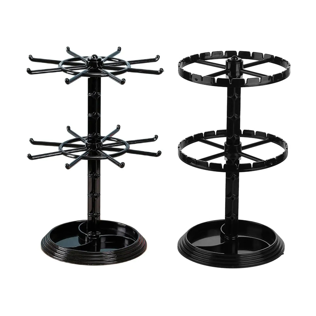 Rotating Earring Organizer Carousel 2 Layer Durable Jewelry Display stand rack for Glasses Countertop Lipstick Bracelet Watch