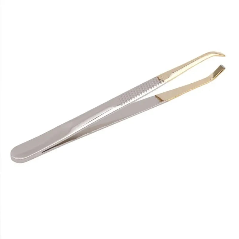 1PC Eyebrow Tweezer Stainless Steel Slant Tip Eyes Tweezer Clip for Face Hair Removal Make Up Tools Pince A Epiler