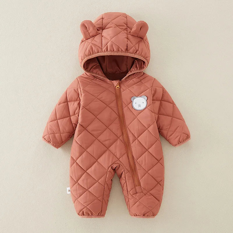 Winter Newborn Clothes Baby Girl Clothes Thickened Baby Jumpsuit Warm Baby Romper Cotton Jacket Romper Boy Overalls Toddler Coat