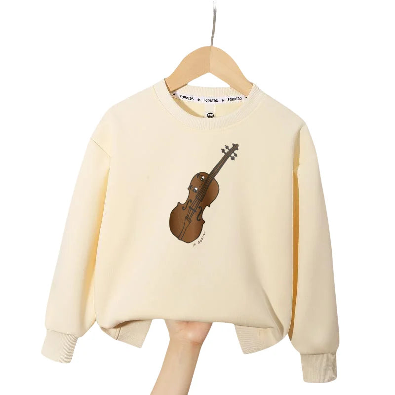 Boys Graphic Sweatshrits 2025 Spring Cotton Tops for Girls Long Sleeve Children Pullovers Cartoon Toddler Outerwear Kids Hoodies