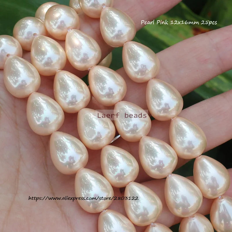 Shell Pearl Oval Water Drop 15inch, Many shapes ,For DIY Jewelry Making ! Necklace ,Bracel