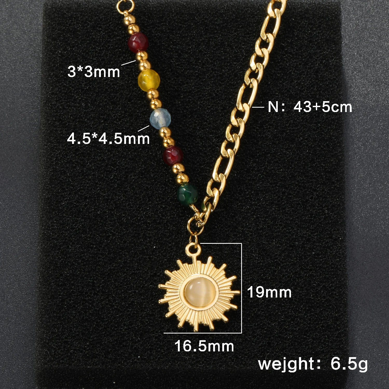 LUXUSTEEL Colorful Water Droplet Women Pendant Necklace Stainless Steel Round Cubic Zirconia Female Chain Necklace Jewelry Gift