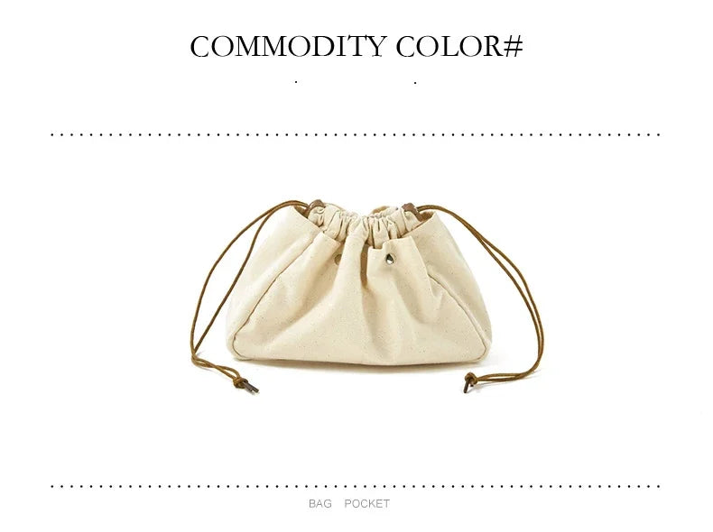 New Drawstring Cosmetic Bags for Women Canvas Organizer Large Capacity Make Up Bag Cotton Travel Storage Bag косметичка Neceser