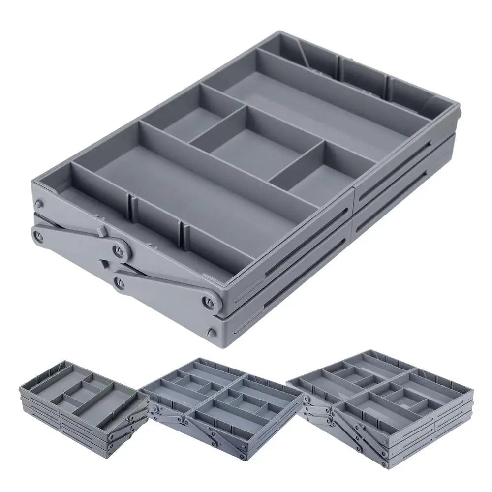 2/3 Tier Adjustable Drawer Organizer Box Trays Make Up Cosmetics Sundries Divider Holder Kitchen Bathroom Closet Jewellery Box