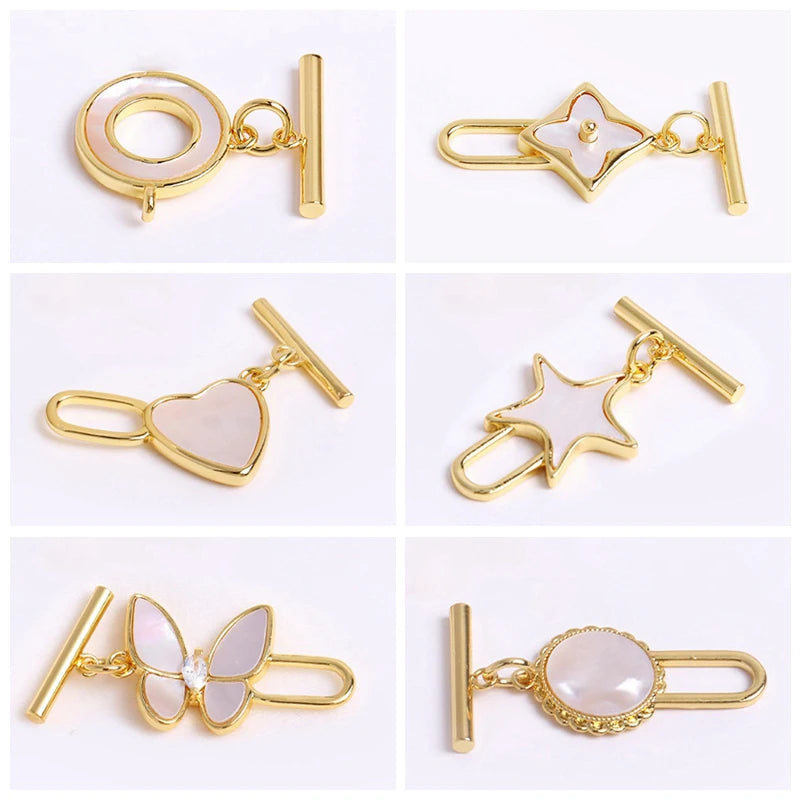 4MM 18K Gold Plated Flower Cup Pearl Pendant Mounting Connectors With Cap And Peg For DIY Jewelry Making Accessories Wholesale