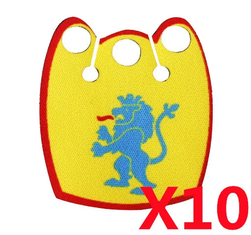 Medieval Military MOC Castle Knight Accessory Building Blocks Warhorse Cape Plush Coat Vest Shield Flag Kit Mini Toy Bricks Gift