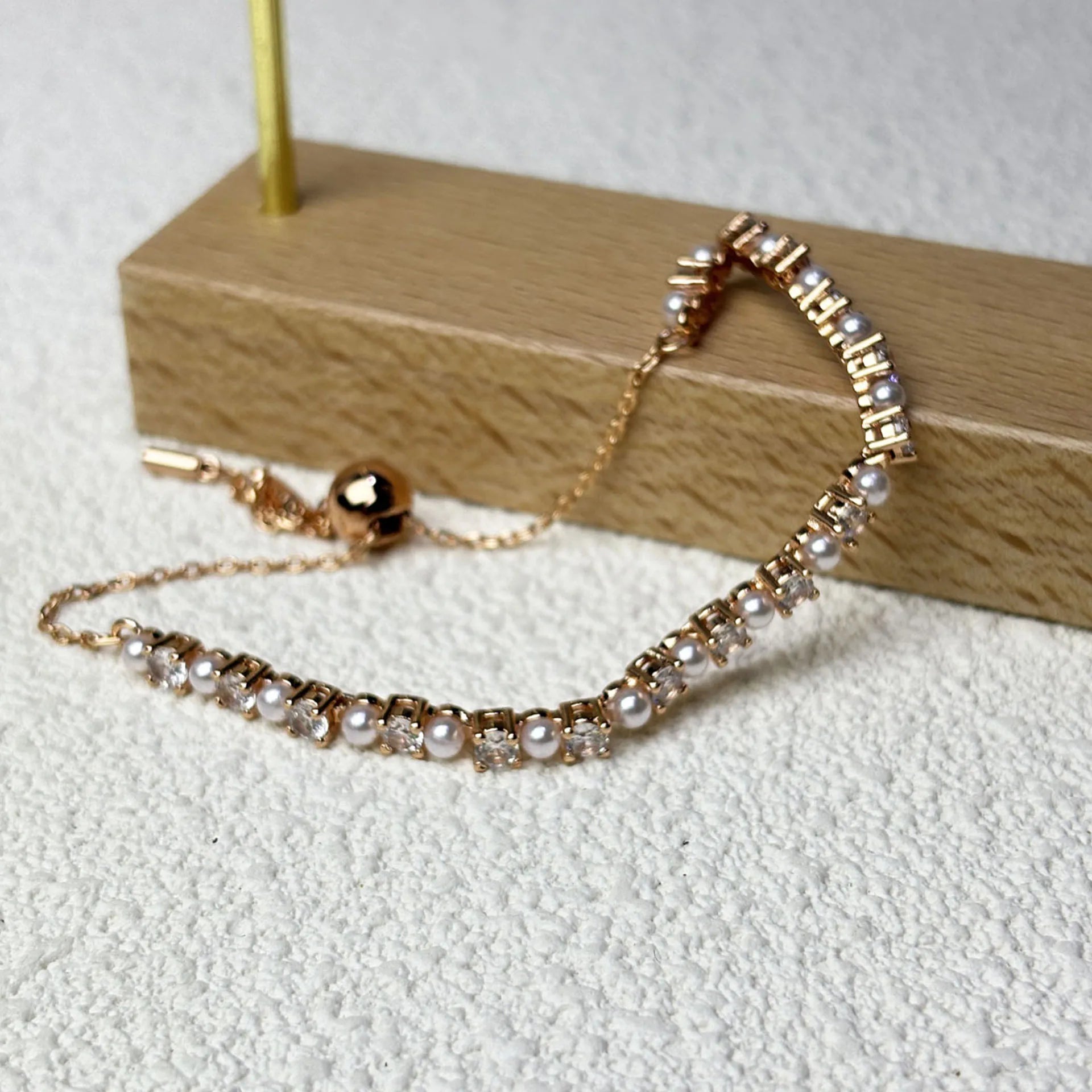 2025 Original Sparkling Crystal with Pearl Fine Jewelry Set Fashion Chain Necklace Earrings Bracelet Ring for Women Wedding Gift