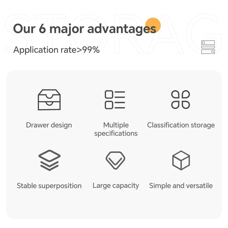 6-Tier Desk Organizer with Drawers Box Office Supplies Jewelry Cosmetics Storage Portable Divider Box Lipstick Skincare Holder