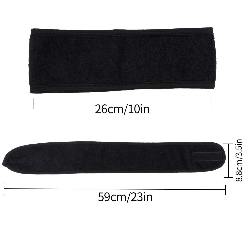 1Pcs Facial Headband Terry Cloth Hair Bands Adjustable Face Wash Headband for Face Washing,Shower, Yoga ,Makeup Wrap Accessories