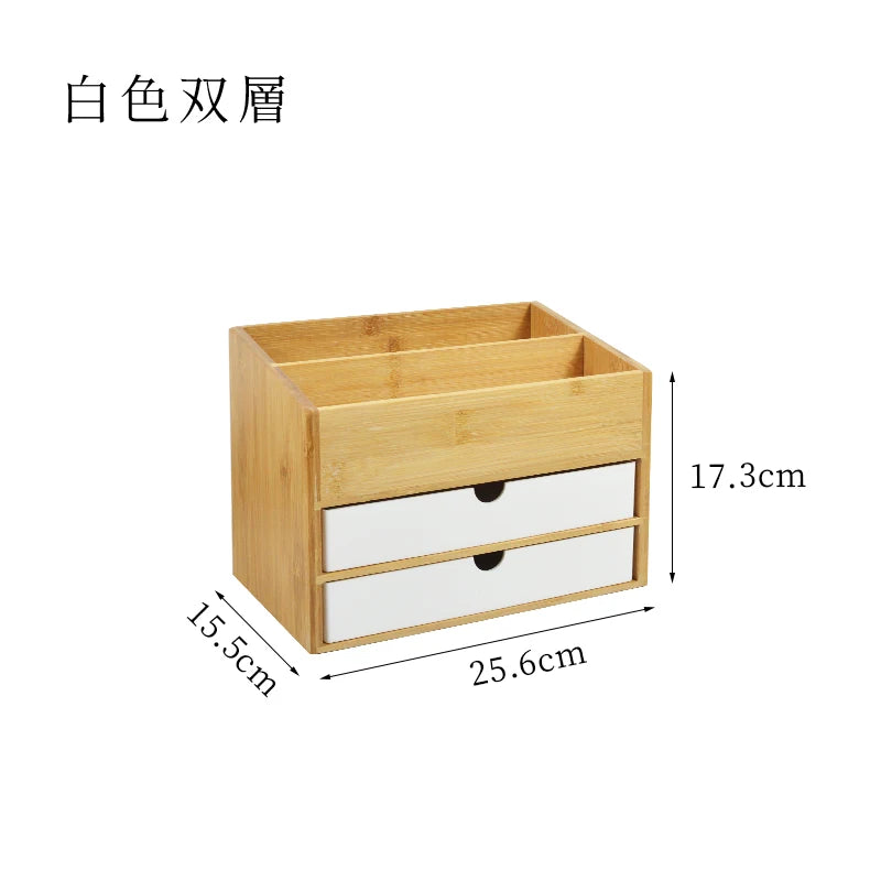 【Zhubai Home】Japanese Desktop Cosmetics Lipstick Jewelry Storage Box Drawer Dressing Table Skin Care Finishing