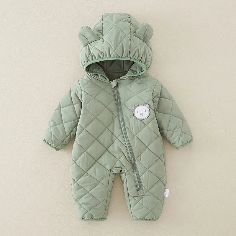 Winter Newborn Clothes Baby Girl Clothes Thickened Baby Jumpsuit Warm Baby Romper Cotton Jacket Romper Boy Overalls Toddler Coat
