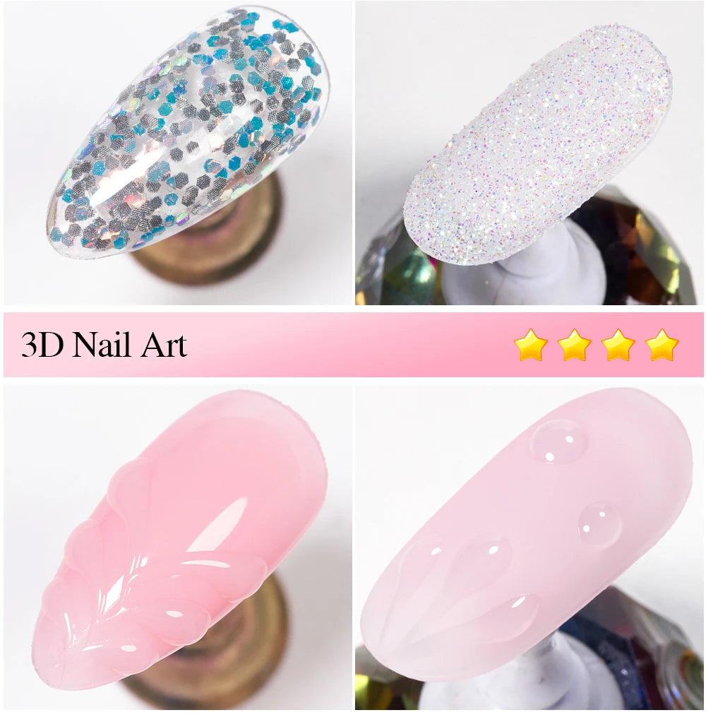 AWStorG 15ml One Step Gel Polish 9 In 1 Diamond Top Coat  Reinforce Long Lasting UV Soak Off Gel Varnish High Light Nail Art